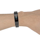 For Huawei Band 4 Pro (TER-B29S) / Band 3 Pro (TER-B29) / Band 3 (TER-B09) Three Beads Steel Wrist Strap Watchband(Black)