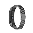 For Huawei Band 4 Pro (TER-B29S) / Band 3 Pro (TER-B29) / Band 3 (TER-B09) Three Beads Steel Wrist Strap Watchband(Black)