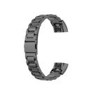 For Huawei Band 4 Pro (TER-B29S) / Band 3 Pro (TER-B29) / Band 3 (TER-B09) Three Beads Steel Wrist Strap Watchband(Black)