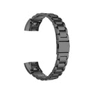 For Huawei Band 4 Pro (TER-B29S) / Band 3 Pro (TER-B29) / Band 3 (TER-B09) Three Beads Steel Wrist Strap Watchband(Black)