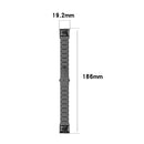 For Huawei Band 4 Pro (TER-B29S) / Band 3 Pro (TER-B29) / Band 3 (TER-B09) Three Beads Steel Wrist Strap Watchband(Black)