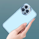 For iPhone 14 Pro Charming Eye Series Lens Protector Skin Frosted Phone Case(Purple)