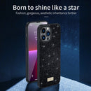 For iPhone 14 Pro SULADA PC+TPU Leather Glitter Phone Case(Purple)