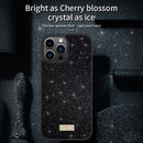 For iPhone 14 Pro SULADA PC+TPU Leather Glitter Phone Case(Purple)