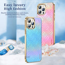 For iPhone 14 Pro SULADA Cooljas Series TPU Sheepskin Texture Phone Protective Case(Bright Blue)