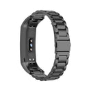 For Huawei Honor Band 4 (CRS-B19) / Honor Band 5 (CRS-B19S) Three Beads Steel Wrist Strap Watchband(Black)