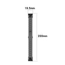 For Huawei Honor Band 4 (CRS-B19) / Honor Band 5 (CRS-B19S) Three Beads Steel Wrist Strap Watchband(Black)