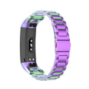 For Huawei Honor Band 4 (CRS-B19) / Honor Band 5 (CRS-B19S) Three Beads Steel Wrist Strap Watchband(Colorful)