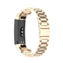 For Huawei Honor Band 4 (CRS-B19) / Honor Band 5 (CRS-B19S) Three Beads Steel Wrist Strap Watchband(Champagne)