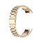 For Huawei Honor Band 4 (CRS-B19) / Honor Band 5 (CRS-B19S) Three Beads Steel Wrist Strap Watchband(Champagne)