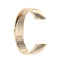 For Huawei Honor Band 4 (CRS-B19) / Honor Band 5 (CRS-B19S) Three Beads Steel Wrist Strap Watchband(Champagne)