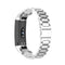 For Huawei Honor Band 4 (CRS-B19) / Honor Band 5 (CRS-B19S) Three Beads Steel Wrist Strap Watchband(Silver)