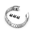 For Huawei Honor Band 4 (CRS-B19) / Honor Band 5 (CRS-B19S) Three Beads Steel Wrist Strap Watchband(Silver)