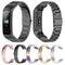 For Huawei Honor Band 4 (CRS-B19) / Honor Band 5 (CRS-B19S) Three Beads Steel Wrist Strap Watchband(Champagne)
