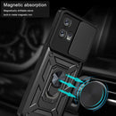 For Motorola Edge 30 Fusion Sliding Camera Cover Design TPU+PC Phone Case(Black)