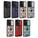 For Motorola Edge 30 Ultra Sliding Camera Cover Design TPU+PC Phone Case(Black)