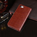 idewei For iPhone SE 2022 / SE 2020 Crazy Horse Texture Horizontal Flip Leather Case with Holder & Card Slots & Wallet(Yellow)