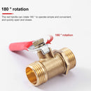 LAIZE Pneumatic Hose Connector Copper Ball Valve, Specification:Inside and Outside 4 1/2 inch