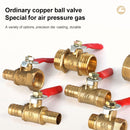 LAIZE Pneumatic Hose Connector Copper Ball Valve, Specification:Double Inside 2 1/4 inch