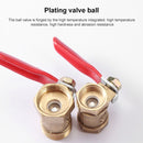 LAIZE Pneumatic Hose Connector Copper Ball Valve, Specification:Double Inside 2 1/4 inch