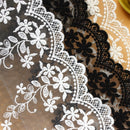 20 Yards Lace Ribbon Tape 15cm Lace Trim DIY Embroidered For Sewing Decoration Lace Fabric(White)