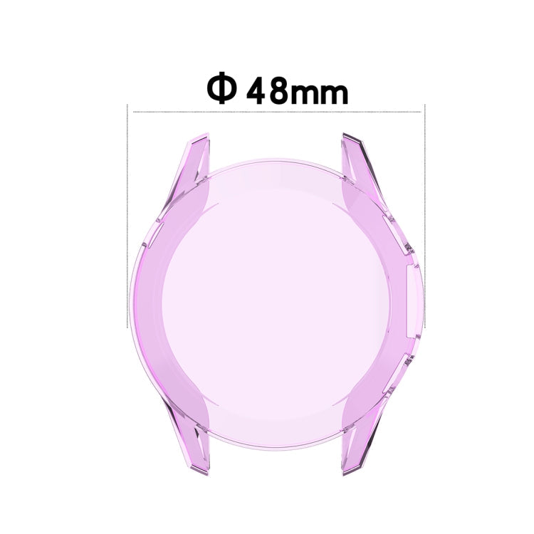 For Huawei Watch GT2 46mm Full Coverage Watch Protective Case with Screen(Transparent Pink)