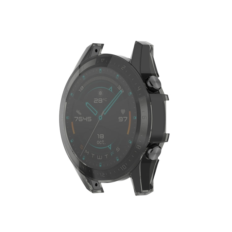 For Huawei Watch GT2 46mm Full Coverage Watch Protective Case with Screen(Transparent Black)