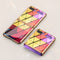 For Galaxy Z Flip GKK Glass + PC Foldable Painted Pattern Case(Red Rhombus)