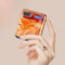 For Galaxy Z Flip GKK Glass + PC Foldable Painted Pattern Case(Mysterious Black)