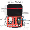 For DJI Mini SE Shockproof Hard Case Carrying Storage Bag, Size: 29.5 x 21.5 x 10cm(Grey + Red Liner)