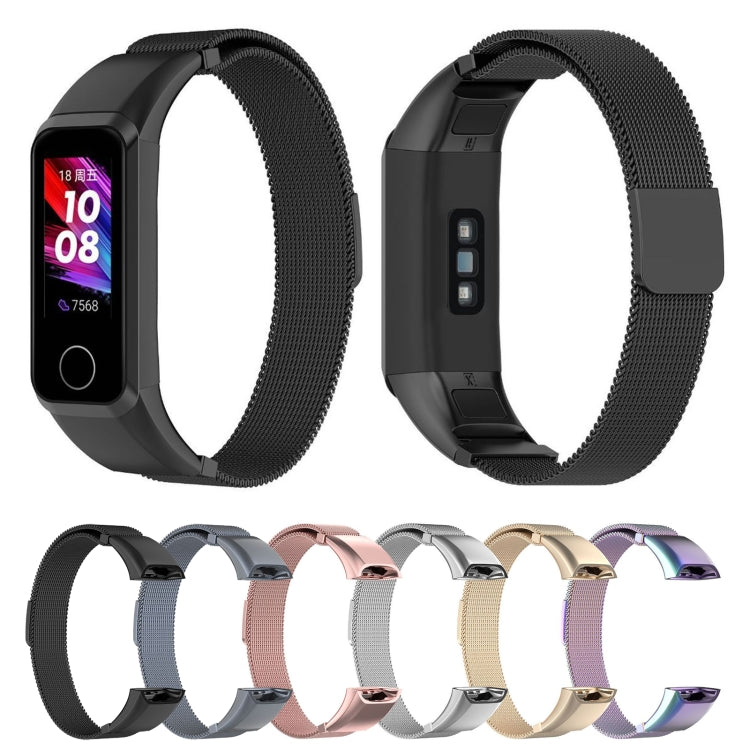 For Huawei Band 4 (ADS-B29) / Honor Band 5i (CRS-B19S) Milan Wrist Strap Watchband(Black)