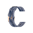 For Xiaomi Watch Color 22mm Nylon Denim Wrist Strap Watchband(Blue and White Stripes)