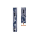 For Xiaomi Watch Color 22mm Nylon Denim Wrist Strap Watchband(Blue and White Stripes)