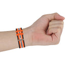 For Xiaomi Watch Color 22mm Nylon Denim Wrist Strap Watchband(Blue and White Stripes)