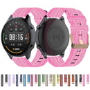 For Xiaomi Watch Color 22mm Nylon Denim Wrist Strap Watchband(Blue and White Stripes)