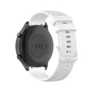 For Xiaomi Watch Color 22mm Small Plaid Texture Silicone Wrist Strap Watchband(White)