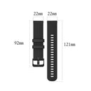 For Xiaomi Watch Color 22mm Small Plaid Texture Silicone Wrist Strap Watchband(White)