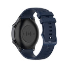 For Xiaomi Watch Color 22mm Small Plaid Texture Silicone Wrist Strap Watchband(Navy Blue)
