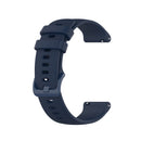 For Xiaomi Watch Color 22mm Small Plaid Texture Silicone Wrist Strap Watchband(Navy Blue)