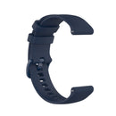 For Xiaomi Watch Color 22mm Small Plaid Texture Silicone Wrist Strap Watchband(Navy Blue)