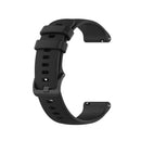 For Xiaomi Watch Color 22mm Small Plaid Texture Silicone Wrist Strap Watchband(Black)