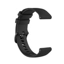 For Xiaomi Watch Color 22mm Small Plaid Texture Silicone Wrist Strap Watchband(Black)