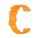 For Xiaomi Watch Color 22mm Small Plaid Texture Silicone Wrist Strap Watchband(Amber Yellow)