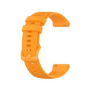 For Xiaomi Watch Color 22mm Small Plaid Texture Silicone Wrist Strap Watchband(Amber Yellow)