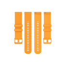 For Xiaomi Watch Color 22mm Small Plaid Texture Silicone Wrist Strap Watchband(Amber Yellow)