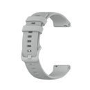 For Xiaomi Watch Color 22mm Small Plaid Texture Silicone Wrist Strap Watchband(Grey)