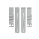 For Xiaomi Watch Color 22mm Small Plaid Texture Silicone Wrist Strap Watchband(Grey)