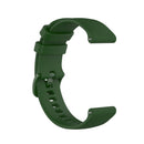 For Xiaomi Watch Color 22mm Small Plaid Texture Silicone Wrist Strap Watchband(Army Green)