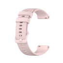 For Xiaomi Watch Color 22mm Small Plaid Texture Silicone Wrist Strap Watchband(Rose Pink)