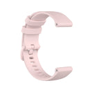 For Xiaomi Watch Color 22mm Small Plaid Texture Silicone Wrist Strap Watchband(Rose Pink)